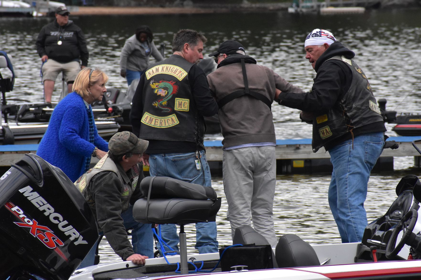 Veterans bass fishing tournament on Lake Winnipesaukee
